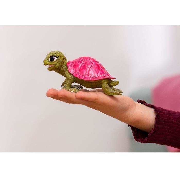 Figurine Tortue de Cristal - Figurine Schleich Tortue Mythique des Grands Fonds - Créature Marine pour Enfants