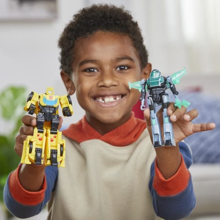 Figurines Cyber-Combiner Bumblebee et Mo Malto jouets interactifs pour filles et garçons,Transformers EarthSpark