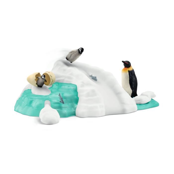 Figurines Famille pingouin sur la banquise Schleich 42661 Wild Life Pour enfant des 3 ans