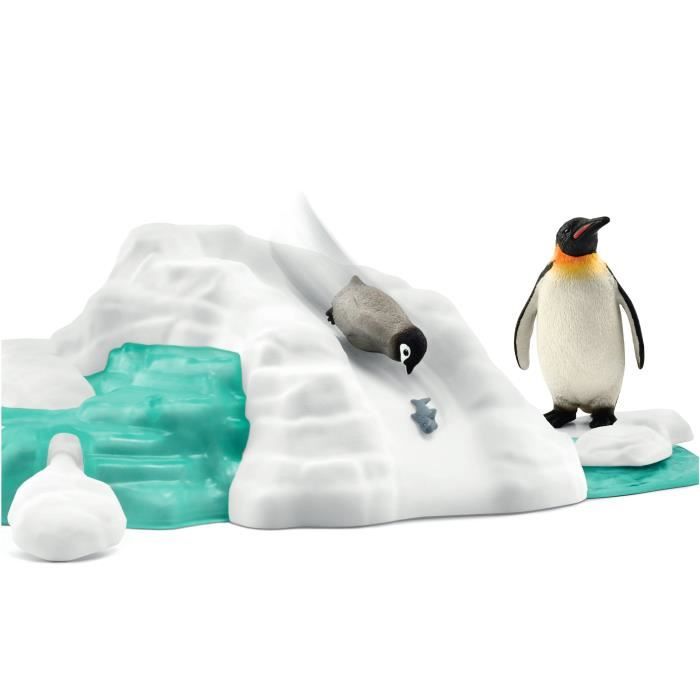 Figurines Famille pingouin sur la banquise Schleich 42661 Wild Life Pour enfant des 3 ans