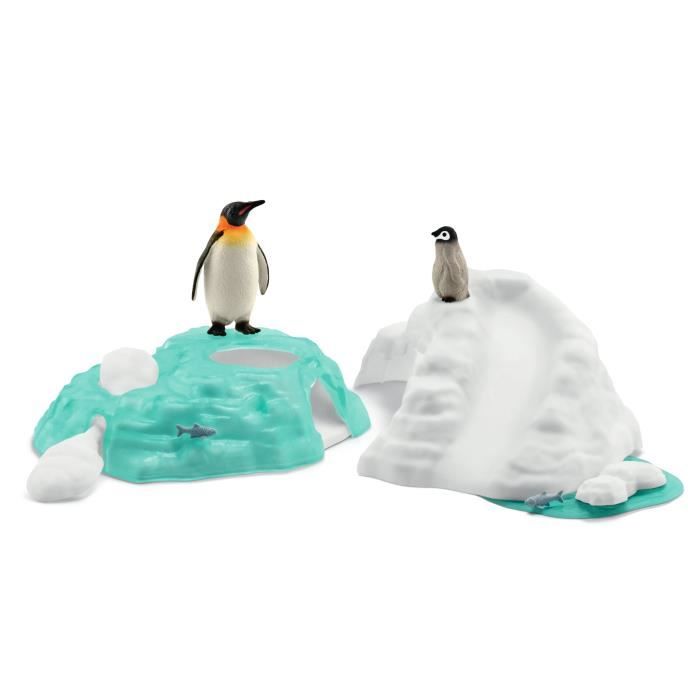 Figurines Famille pingouin sur la banquise Schleich 42661 Wild Life Pour enfant des 3 ans