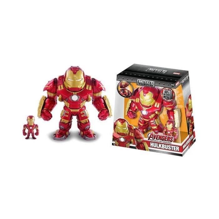 Figurines Iron Man en métal - MARVEL - Set de 2 - Articulées - 15 + 5cm