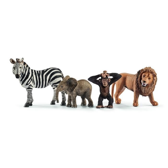 Figurines les animaux d’Afrique jouets pour enfants des 3 ans - schleich 42387 Wild life