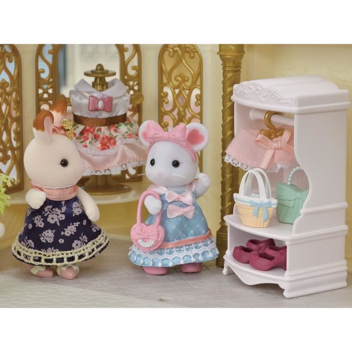 Figurines miniatures - SYLVANIAN FAMILIES - 5540 - La valisette de mode et grande soeur souris marshmallow