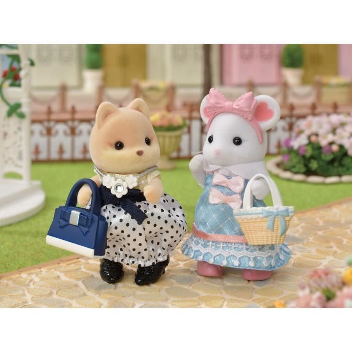 Figurines miniatures - SYLVANIAN FAMILIES - 5540 - La valisette de mode et grande soeur souris marshmallow