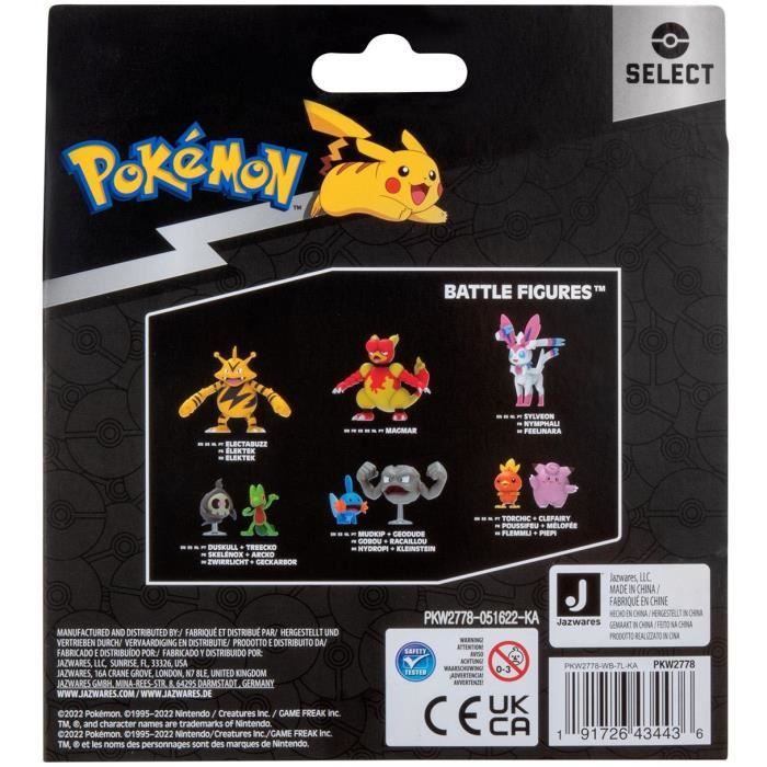 Figurines Pokémon Bandai - Pack évolution Pichu Pikachu et Raichu