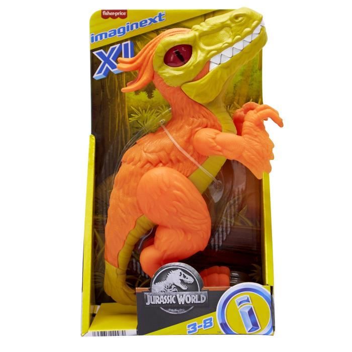 Fisher-Price - Dino XL Imaginext Jurassic World (modele aléatoire) - Figurines Dinosaures - Des 3 ans GWN99