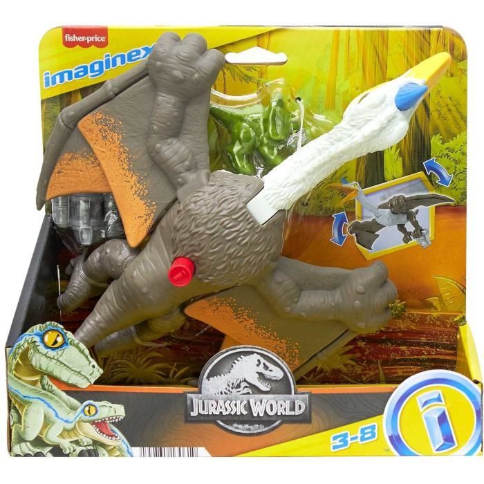 Fisher-Price Imaginext-Jurassic World-Quetzalcoatlus Bat des Ailes-Coffret HML44