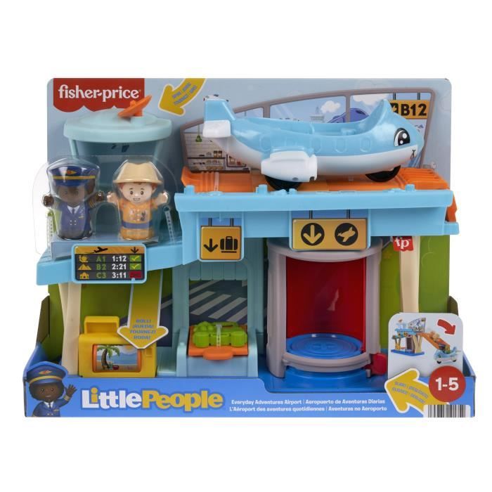 Fisher-Price-Little People-Aventures a l’Aéroport-Coffret HTJ26