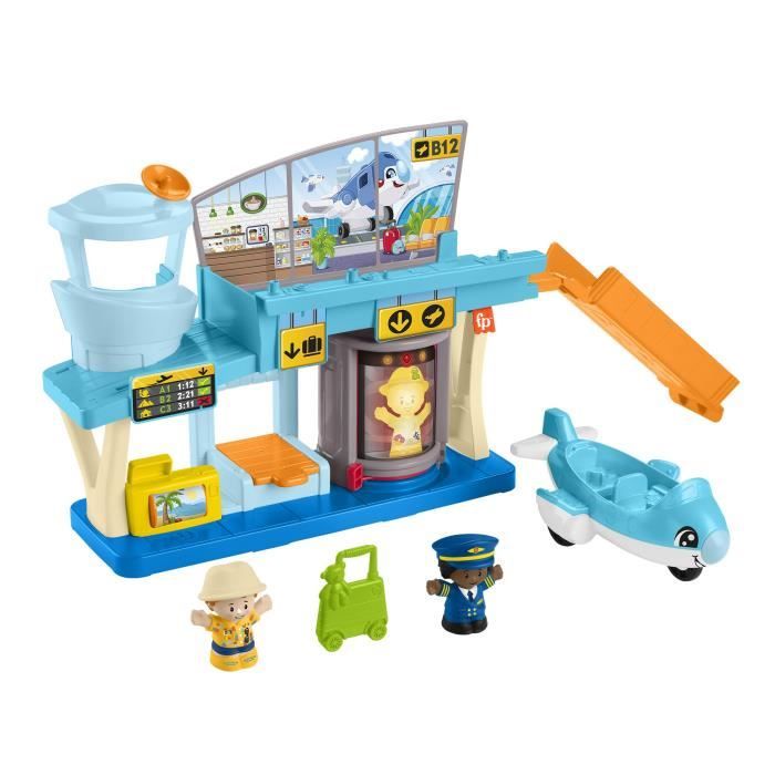 Fisher-Price-Little People-Aventures a l’Aéroport-Coffret HTJ26