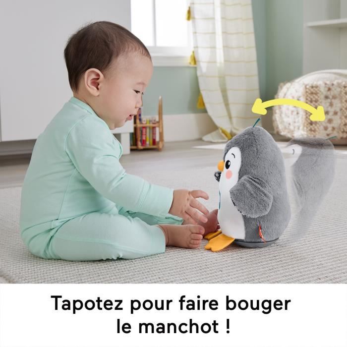 Fisher-Price-Mon Pingouin d’Éveil-Peluche Musicale HNC10