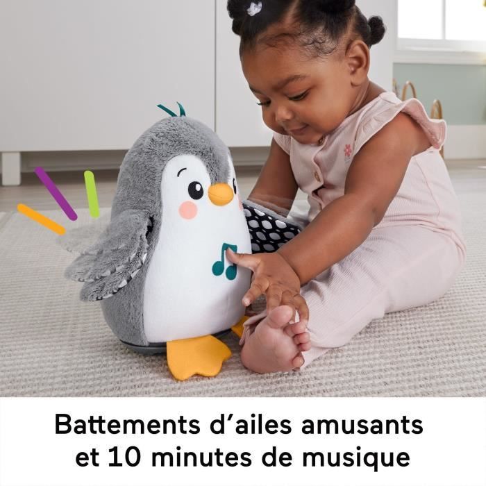 Fisher-Price-Mon Pingouin d’Éveil-Peluche Musicale HNC10