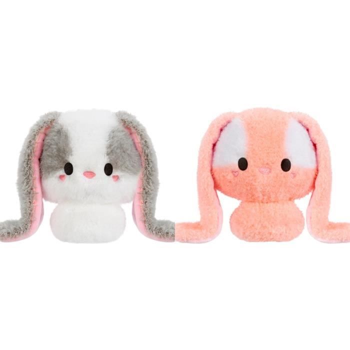 Fluffie Stuffiez - Peluche ASMR a personnaliser - LAPIN - Rembourrage a retirer et découvrir un autre personnage