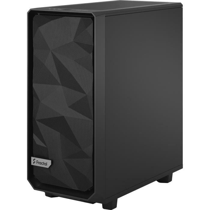 FRACTAL DESIGN - Boîtier PC Meshify 2 Compact Noir Panneau Verre Trempé Teinte Foncée - Paloma Tech