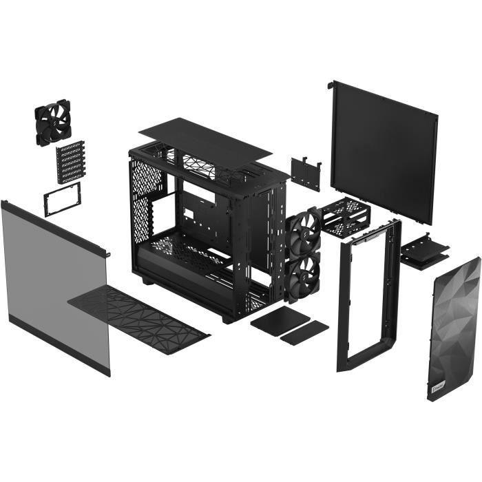 FRACTAL DESIGN - Meshify 2 Lite Black TG Light Tint - Boîtier PC - Noir ( FD-C-MEL2A-03 ) - Paloma Tech