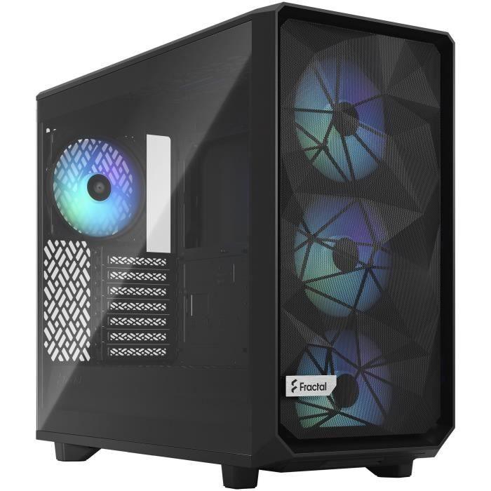 FRACTAL DESIGN - Meshify 2 Lite RGB Black TG Light Tint - Boîtier PC - Noir ( FD-C-MEL2A-05 ) - Paloma Tech