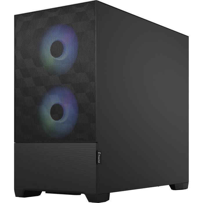 FRACTAL DESIGN - Pop Mini Air RGB Black TG - Boîtier PC - Noir (FD-C-POR1M-06) - Paloma Tech