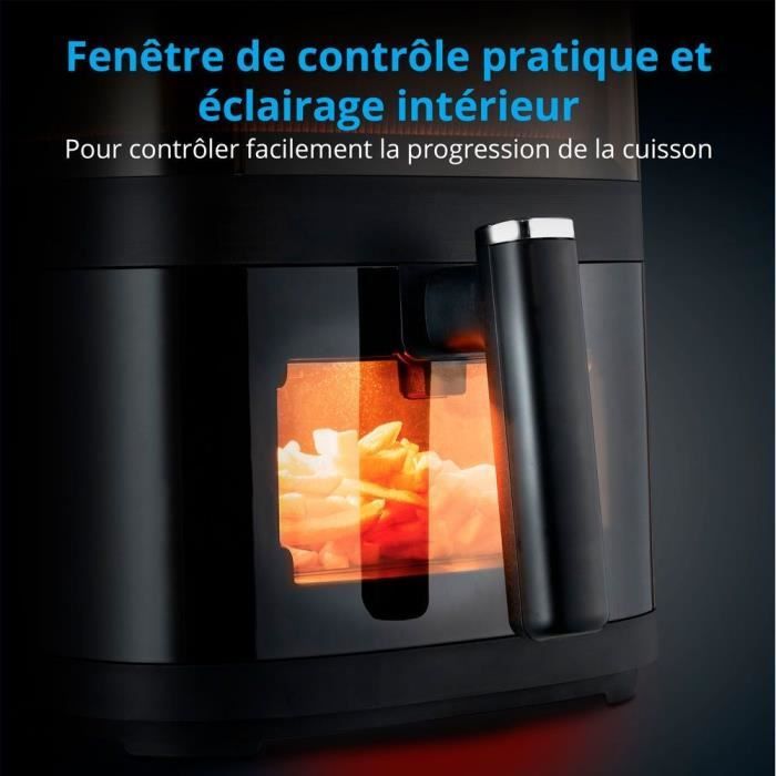 Friteuse a air chaud sans huile - MD 11780 - Température jusqu’a 230 °C - 10 programmes - 5 L - 1500 Watt