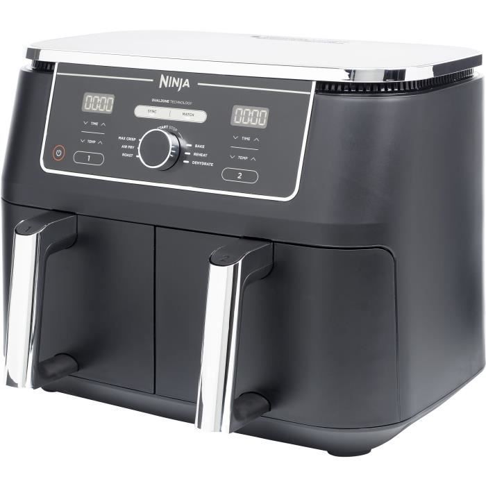 Friteuse sans huile Dual Zone NINJA Foodi Max - AF400EU - 2470W - 9,5L - 2 tiroirs de cuisson - 6 modes de cuisson