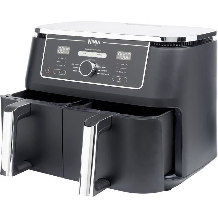 Friteuse sans huile Dual Zone NINJA Foodi Max - AF400EU - 2470W - 9,5L - 2 tiroirs de cuisson - 6 modes de cuisson