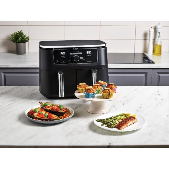 Friteuse sans huile Dual Zone NINJA Foodi Max - AF400EU - 2470W - 9,5L - 2 tiroirs de cuisson - 6 modes de cuisson