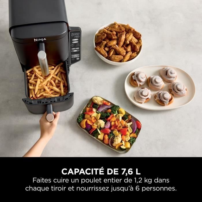 Friteuse sans huile - NINJA - SL300EU - Double Stack - 7,6 l