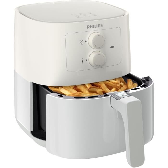 Friteuse sans huile - PHILIPS Airfryer 3000 Series L HD9200/10 - 0,8kg - Technologie Rapid Air - 7 préréglages - Blanc