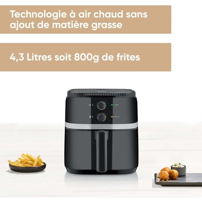 Friteuse sans huile - SEVERIN FR2452 - 5L - Temps et Thermostat réglables - Noir