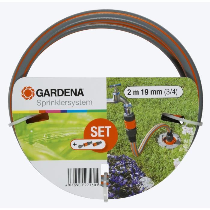 GARDENA Set de Connexion Grand Débit  Relier pipeline et systeme d'irrigation automatique a l'alimentation en eau - Paloma Tech