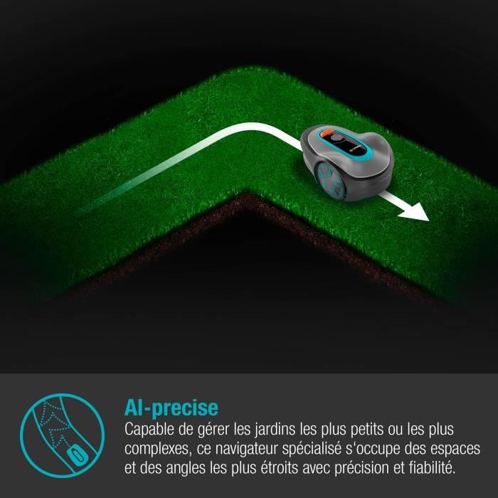 GARDENA Tondeuse robot SILENO minimo 250 Connexion Bluetooth Surface tonte max 250m² Triple lames pivotantes (15201-26)