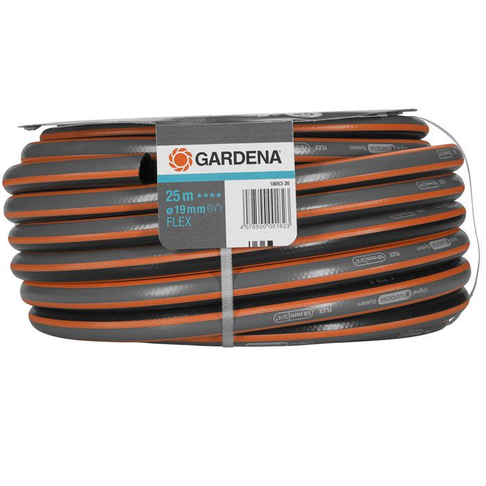 GARDENA Tuyau d'arrosage Comfort FLEX  Longueur 25m  Ø19mm  Anti noeud et indéformable  Garantie 20 ans (18053-20) - Paloma Tech