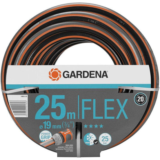 GARDENA Tuyau d'arrosage Comfort FLEX  Longueur 25m  Ø19mm  Anti noeud et indéformable  Garantie 20 ans (18053-20) - Paloma Tech