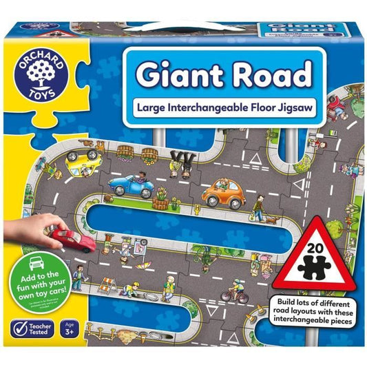 Giant route Road - Puzzle - ORCHARD - 20 grosses pieces interchangeables