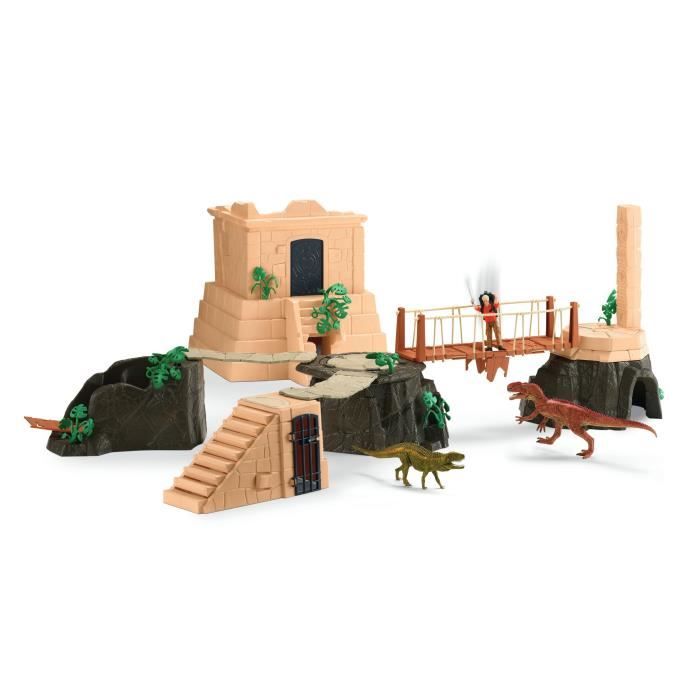 Grande Conquete du temple perdu Playset figurines SCHLEICH 42656 Dinosaurs Des 4 ans