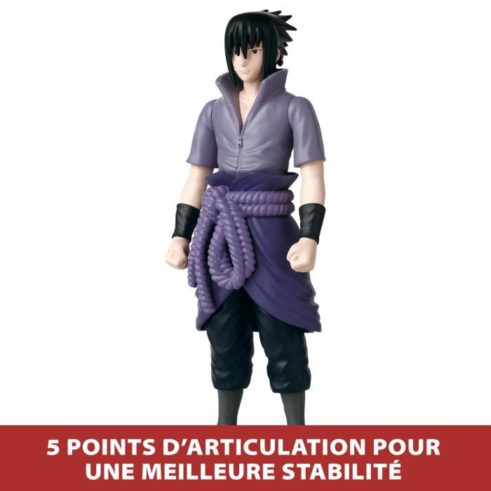 Grande Figurine articulée - BANDAI - Anime Heroes - Naruto Shippuden - Figurine Anime Heroes Mega 30 cm - Sasuke Uchiwa