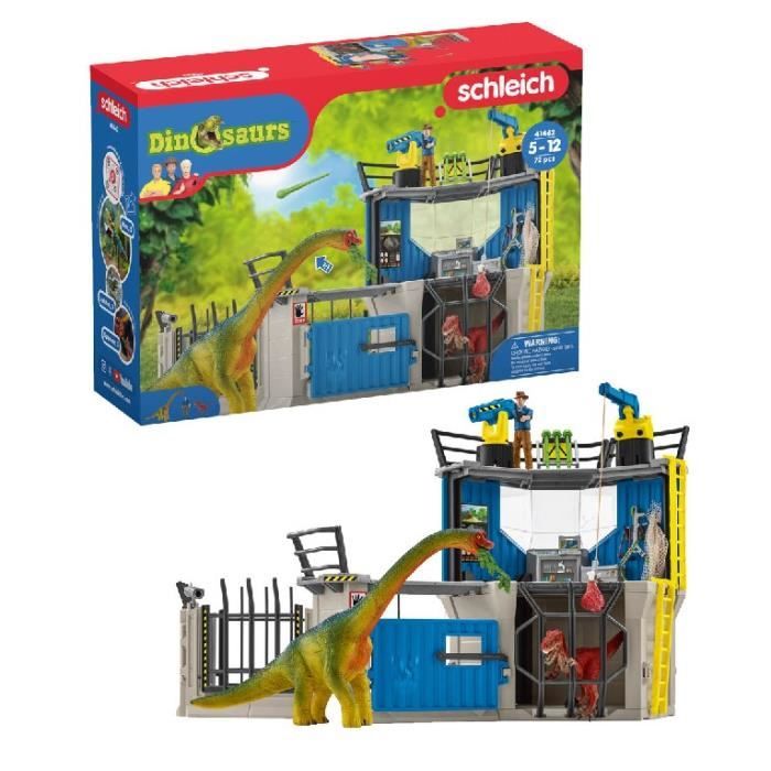 Grande station de recherche Dino coffret de 72 pieces jouets Des 5 ans Schleich 41462 Dinosaurs