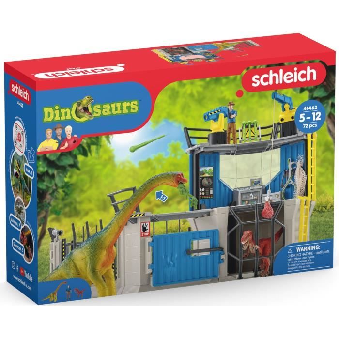 Grande station de recherche Dino coffret de 72 pieces jouets Des 5 ans Schleich 41462 Dinosaurs