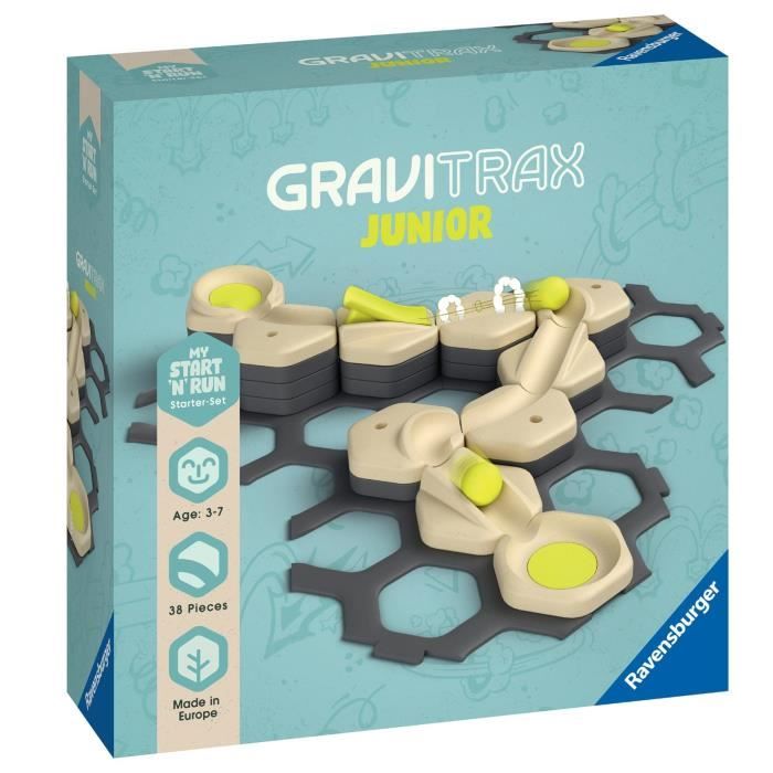 GraviTrax JUNIOR Set d’extension Start and Run - Circuits de billes - des 3 ans - 27531 - Ravensburger