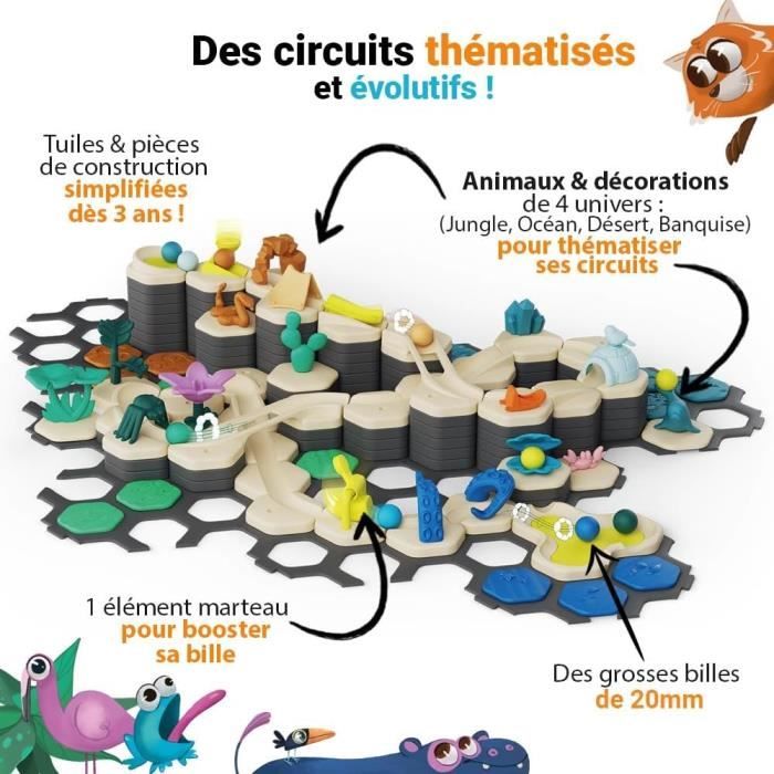 Gravitrax Junior - Starter Set XXL My Planet 184 pieces - Circuit de billes - Jeu de construction créatif - Des 3 ans