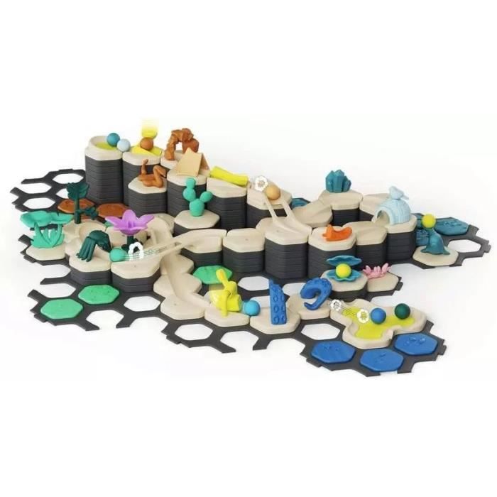 Gravitrax Junior - Starter Set XXL My Planet 184 pieces - Circuit de billes - Jeu de construction créatif - Des 3 ans