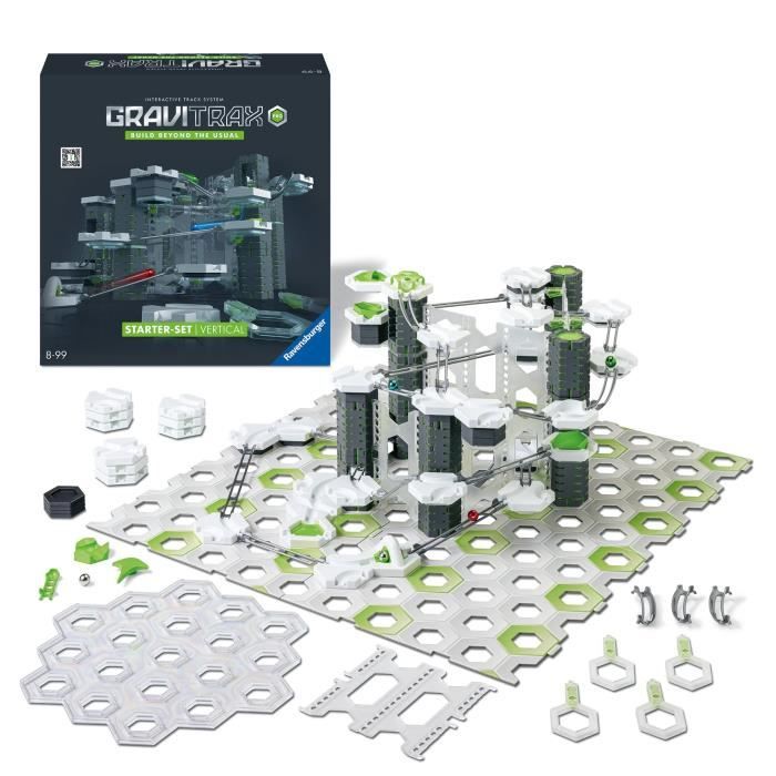 GraviTrax PRO Starter Set Vertical 152 pieces-Circuit de billes Parcours de billes a construire Des 8 ans 22426