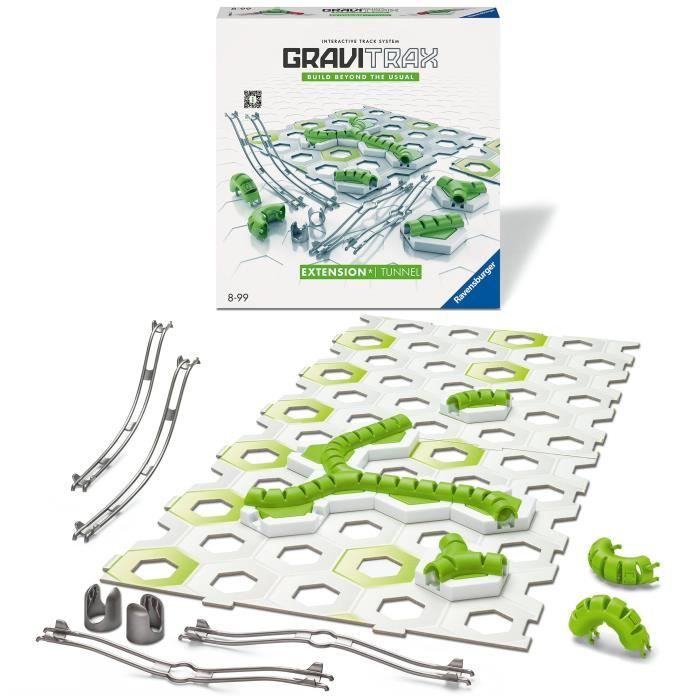 GraviTrax - RAVENSBURGER - Set d’extension Tunnels 18 pieces - Circuit de billes créatif