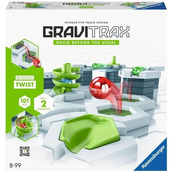 Gravitrax Starter Set Twist 101 pieces Circuit de billes Jeu de construction créatif Des 8 ans 22576 Ravensburger