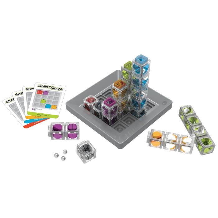 Gravity Maze jeu de logique Casse-tete Circuit-bille-Construction 60 défis des 8 ans-Ravensburger 76433 ThinkFun