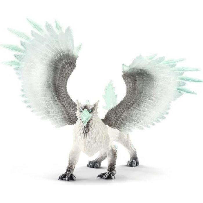 Griffon de Glace Figurine d’Action Jouet schleich Réaliste et Durable aux Ailes Mobiles - Cadeau Pour Garçons