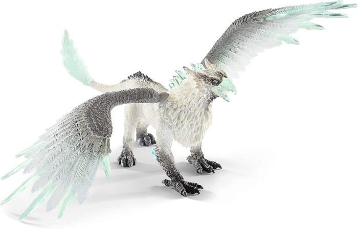 Griffon de Glace Figurine d’Action Jouet schleich Réaliste et Durable aux Ailes Mobiles - Cadeau Pour Garçons