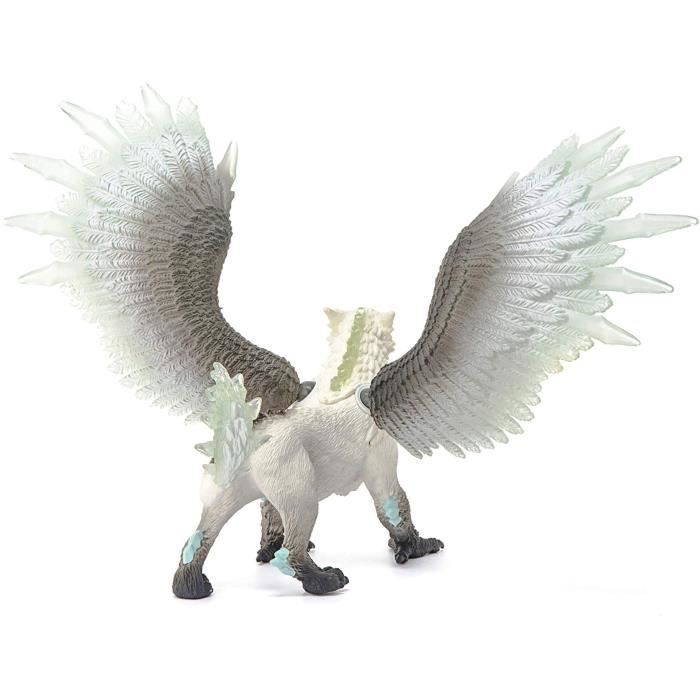 Griffon de Glace Figurine d’Action Jouet schleich Réaliste et Durable aux Ailes Mobiles - Cadeau Pour Garçons