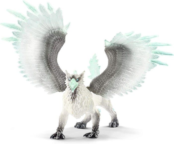 Griffon de Glace Figurine d’Action Jouet schleich Réaliste et Durable aux Ailes Mobiles - Cadeau Pour Garçons