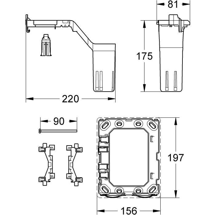 GROHE Bloc désodorisant pour réservoir WC encastré 38967000