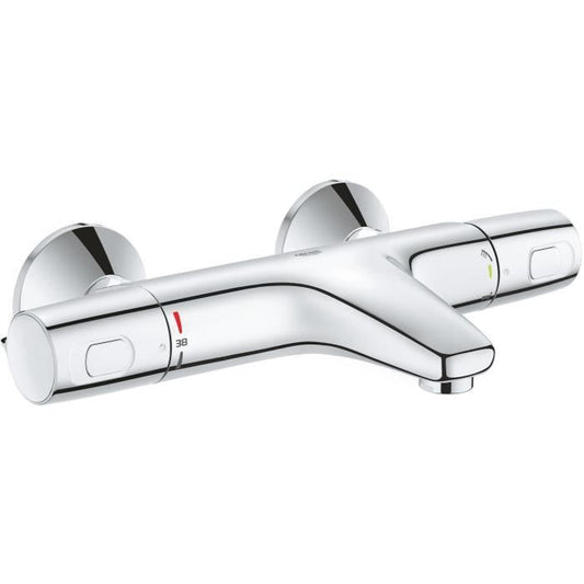 GROHE Mitigeur thermostatique Bain / Douche Precision Trend protection anti-brûlure raccord fileté 1/2 chromé 34227002